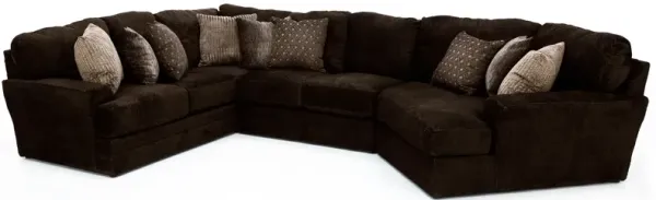 Snuggler 3-Pc. Sectional Right-Facing In Brown