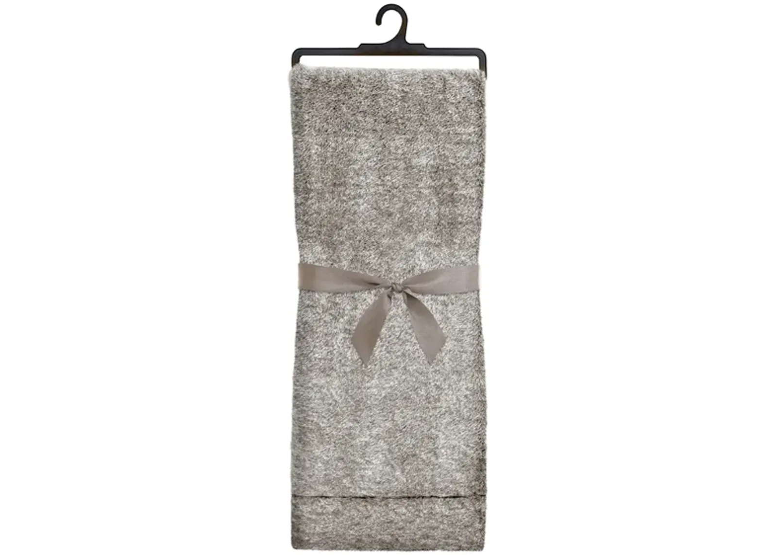 Taupe Frosted Faux Fur Throw 48"W x 60"L