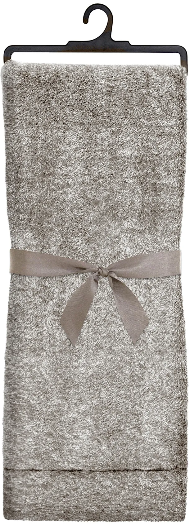 Taupe Frosted Faux Fur Throw 48"W x 60"L