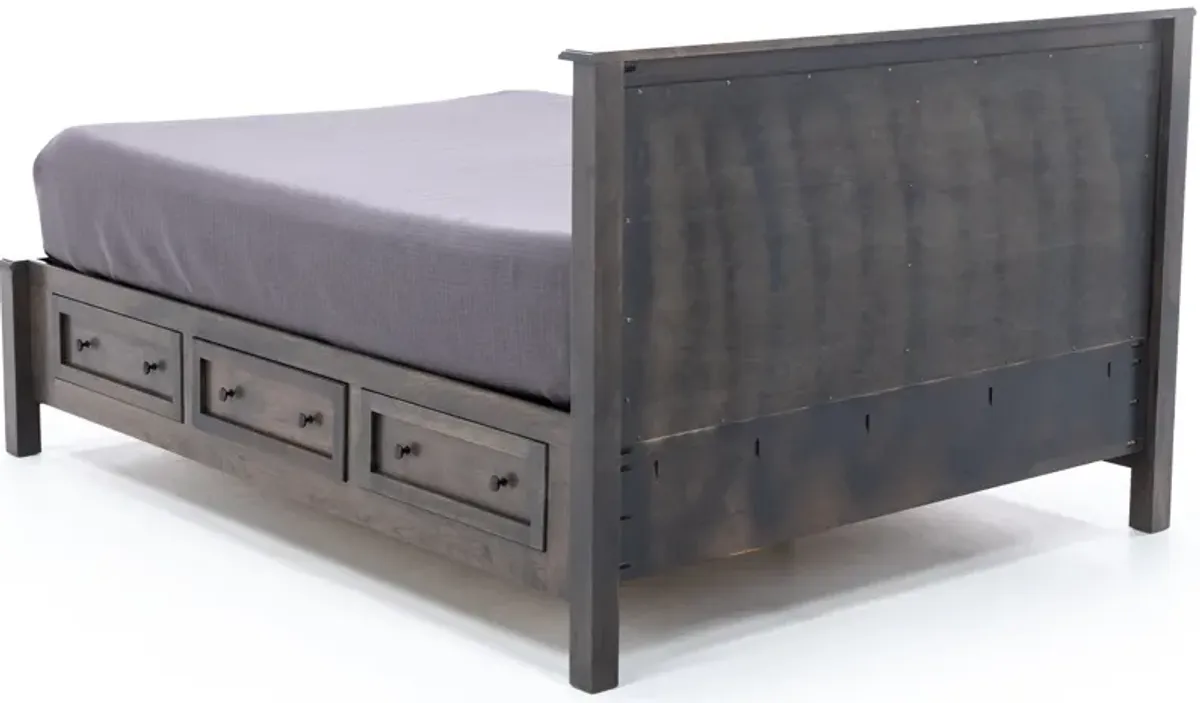 Witmer Taylor J Grey Queen Storage Bed W/45" Headboard