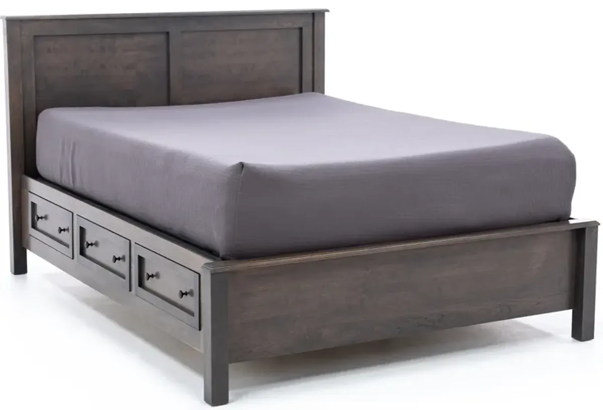 Witmer Taylor J Grey Queen Storage Bed W/45" Headboard