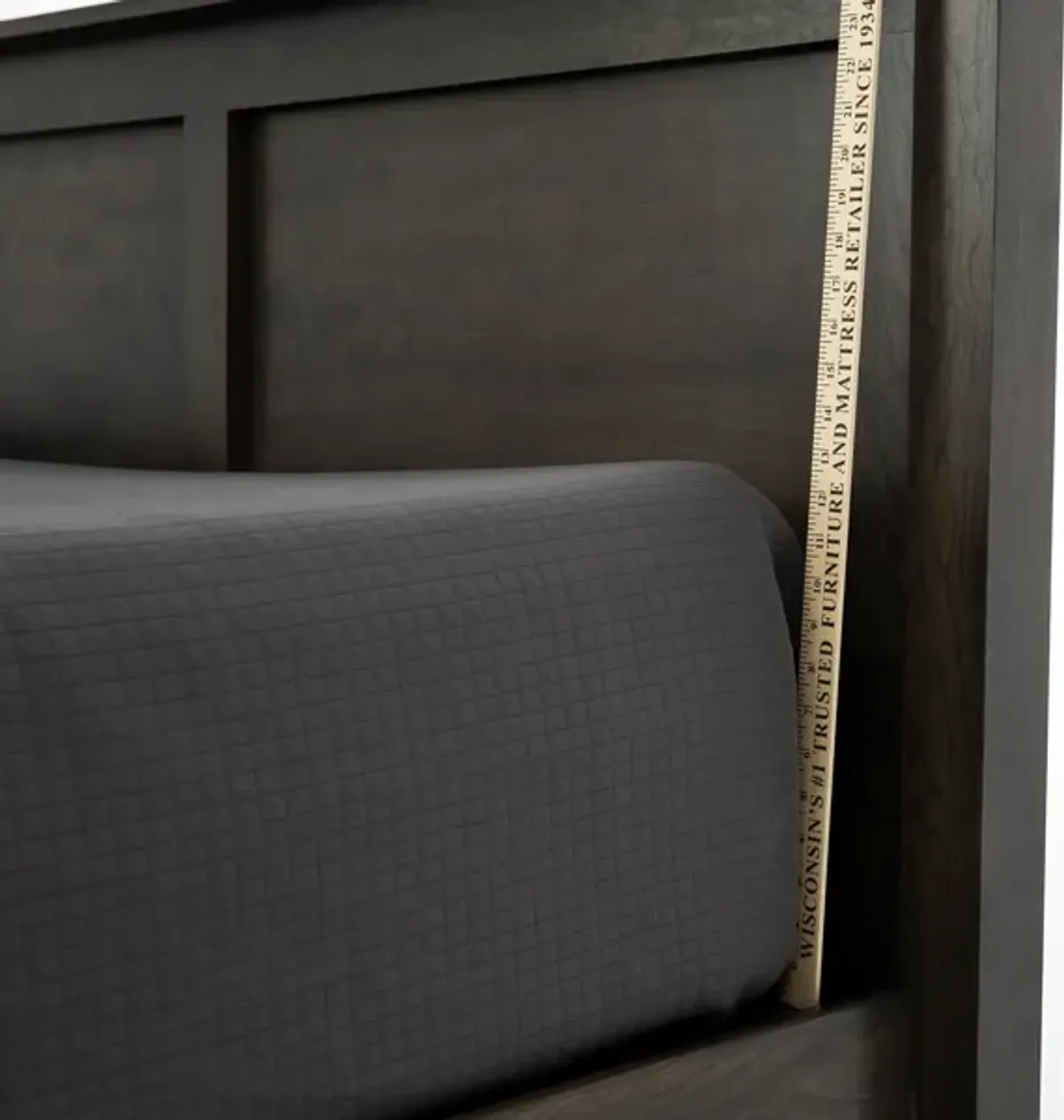 Witmer Taylor J Grey King Storage Bed with 45" Headboard