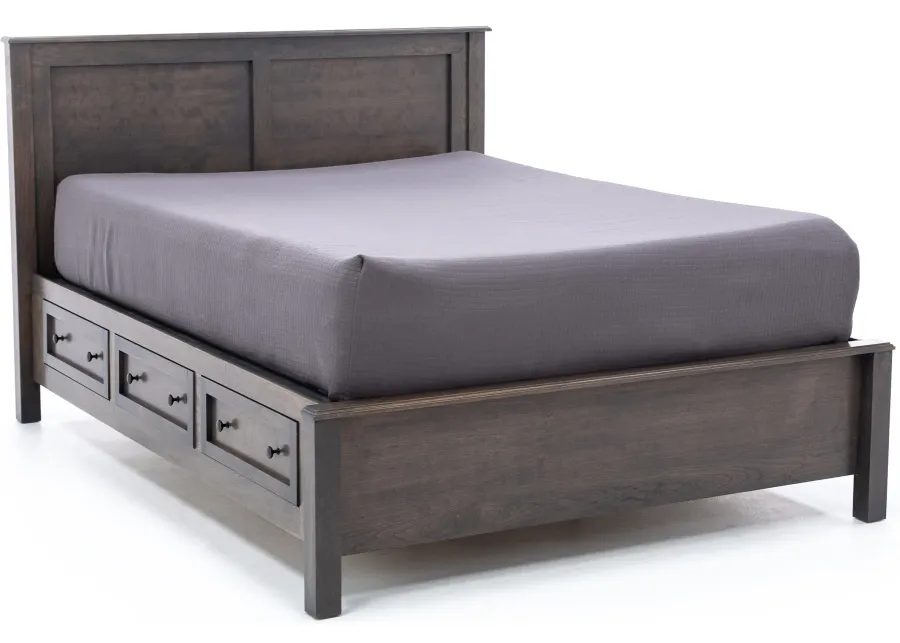 Witmer Taylor J Grey King Storage Bed with 45" Headboard