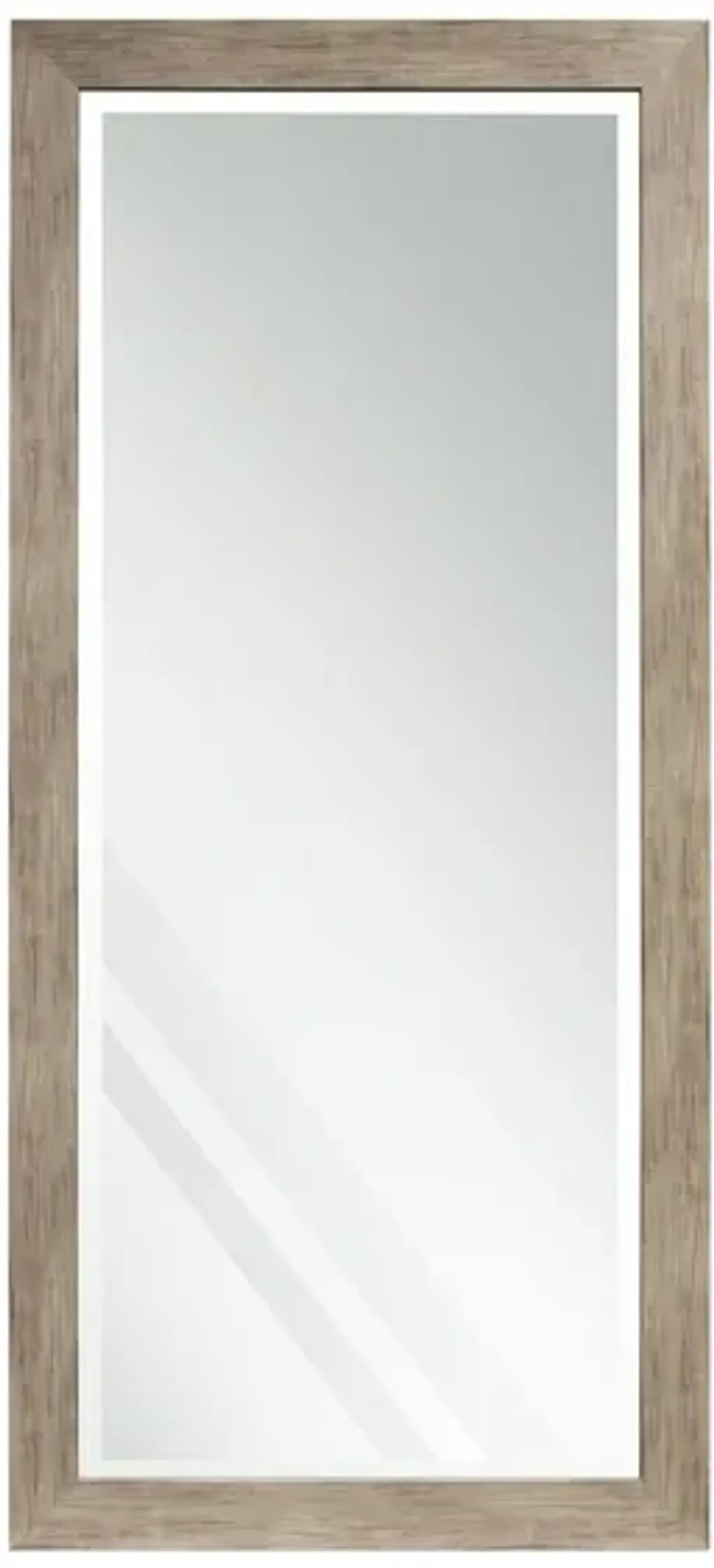 Beveled Barnwood Leaner Mirror 30"W x 64"H