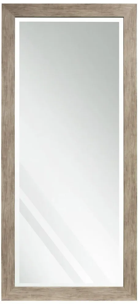 Beveled Barnwood Leaner Mirror 30"W x 64"H