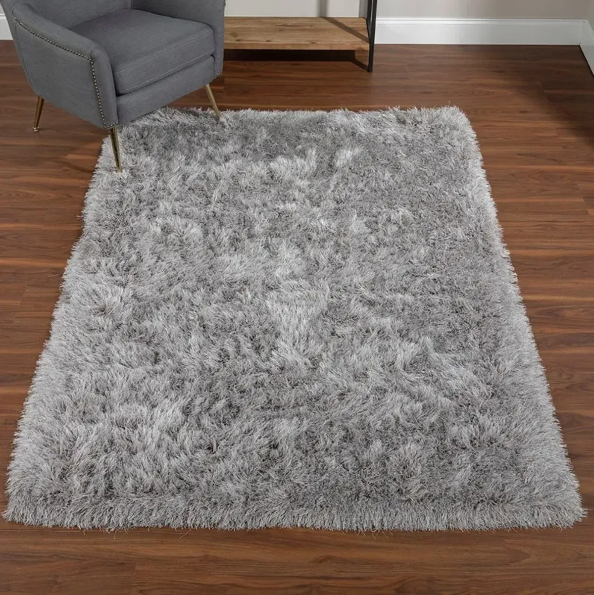 Impact Silver Area Rug 5'W x 7'6"L