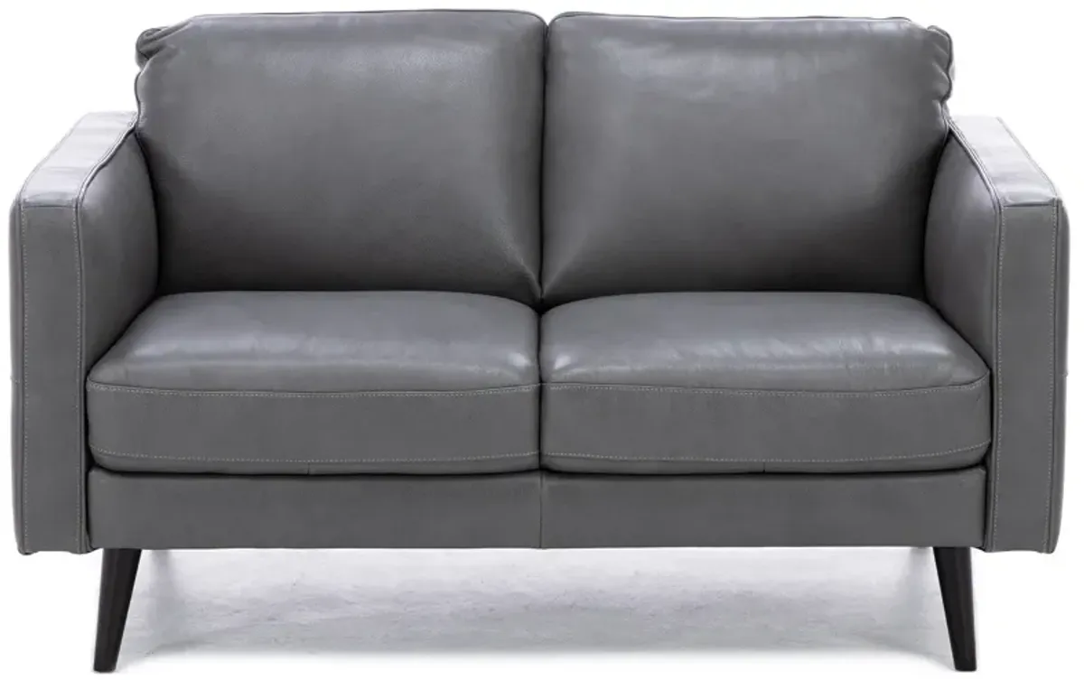 Turin Leather Loveseat