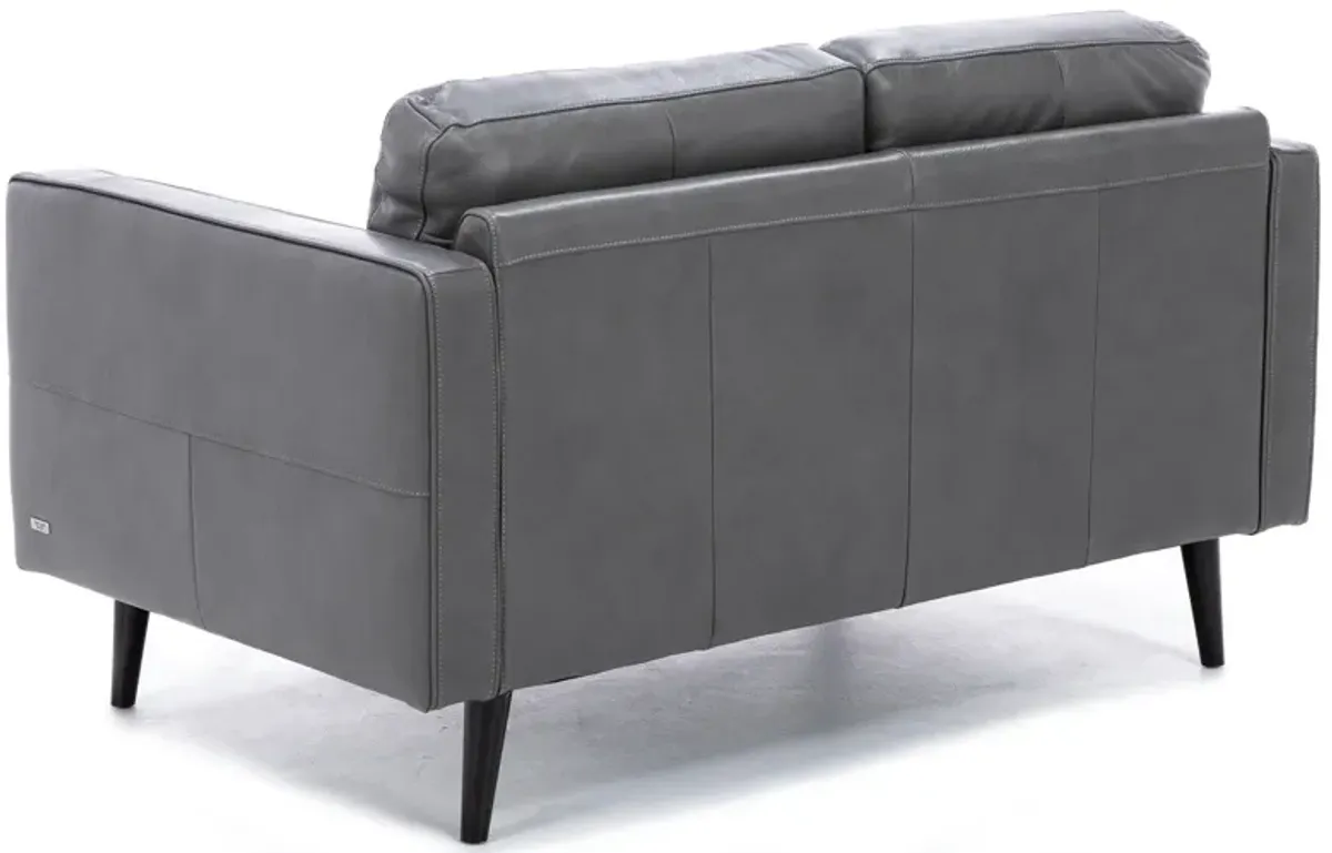 Turin Leather Loveseat