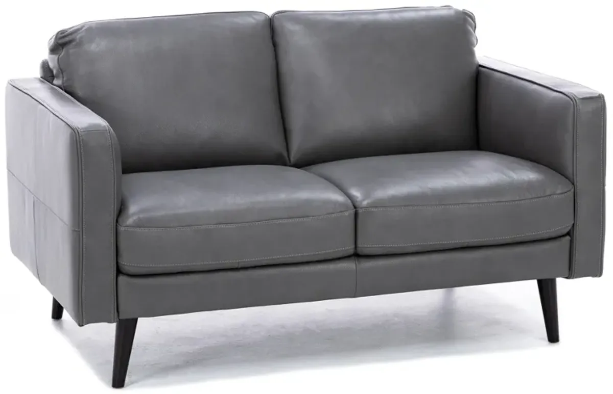 Turin Leather Loveseat