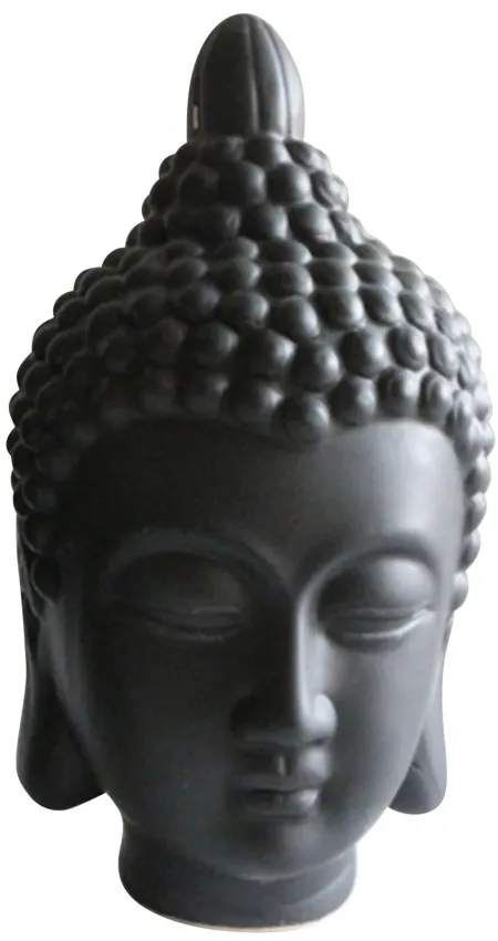 Ceramic Buddha Head 6"W x 10"H