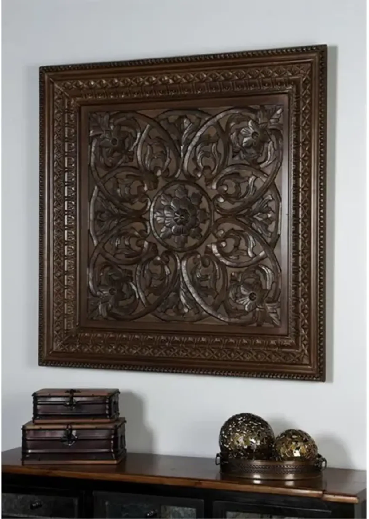 Wood Square Medallion Wall Décor 47"W x 47"H