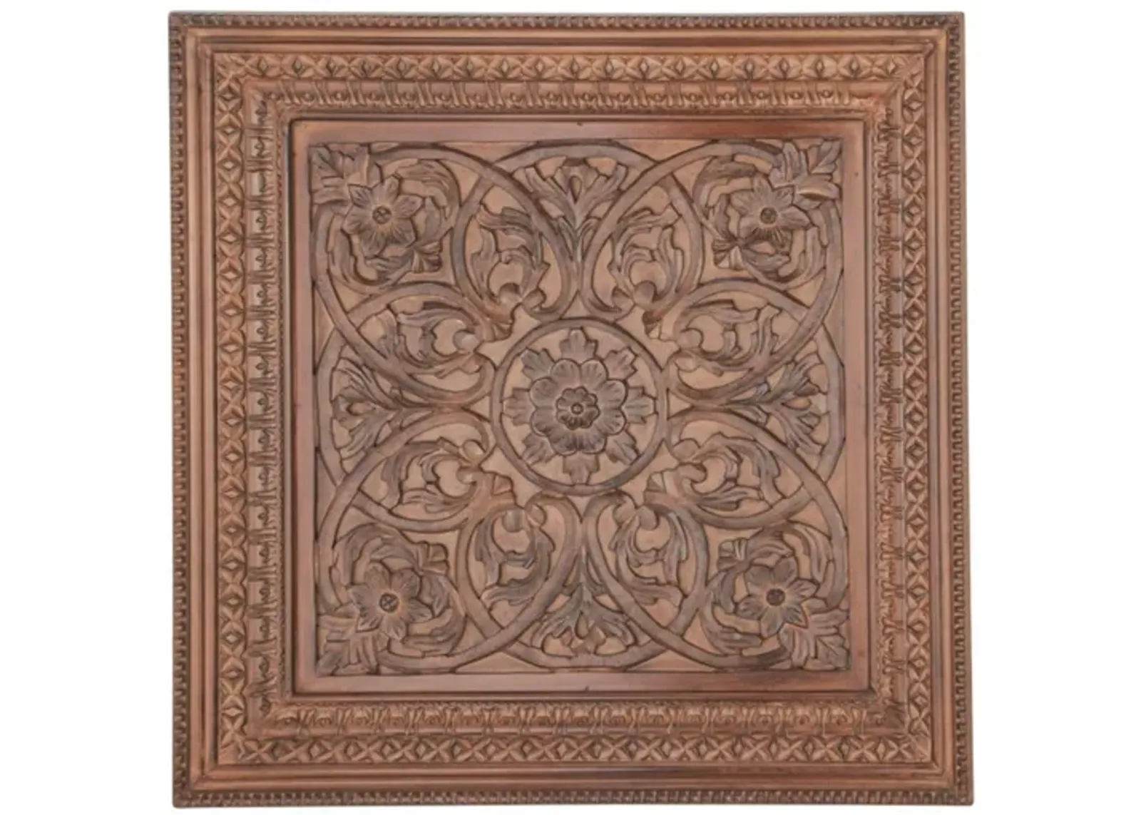 Wood Square Medallion Wall Décor 47"W x 47"H