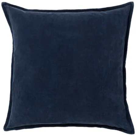 Navy Velvet Pillow 18"W x 18"H