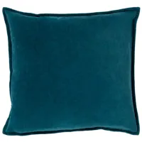 Teal Velvet Pillow 18"W x 18"H