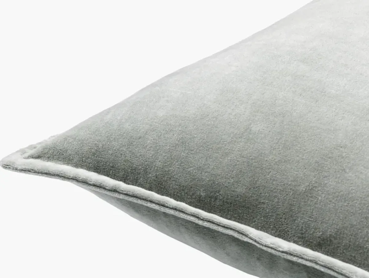 Seafoam Velvet Pillow 18"W x 18"H