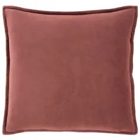 Rust Velvet Pillow 18"W x 18"H