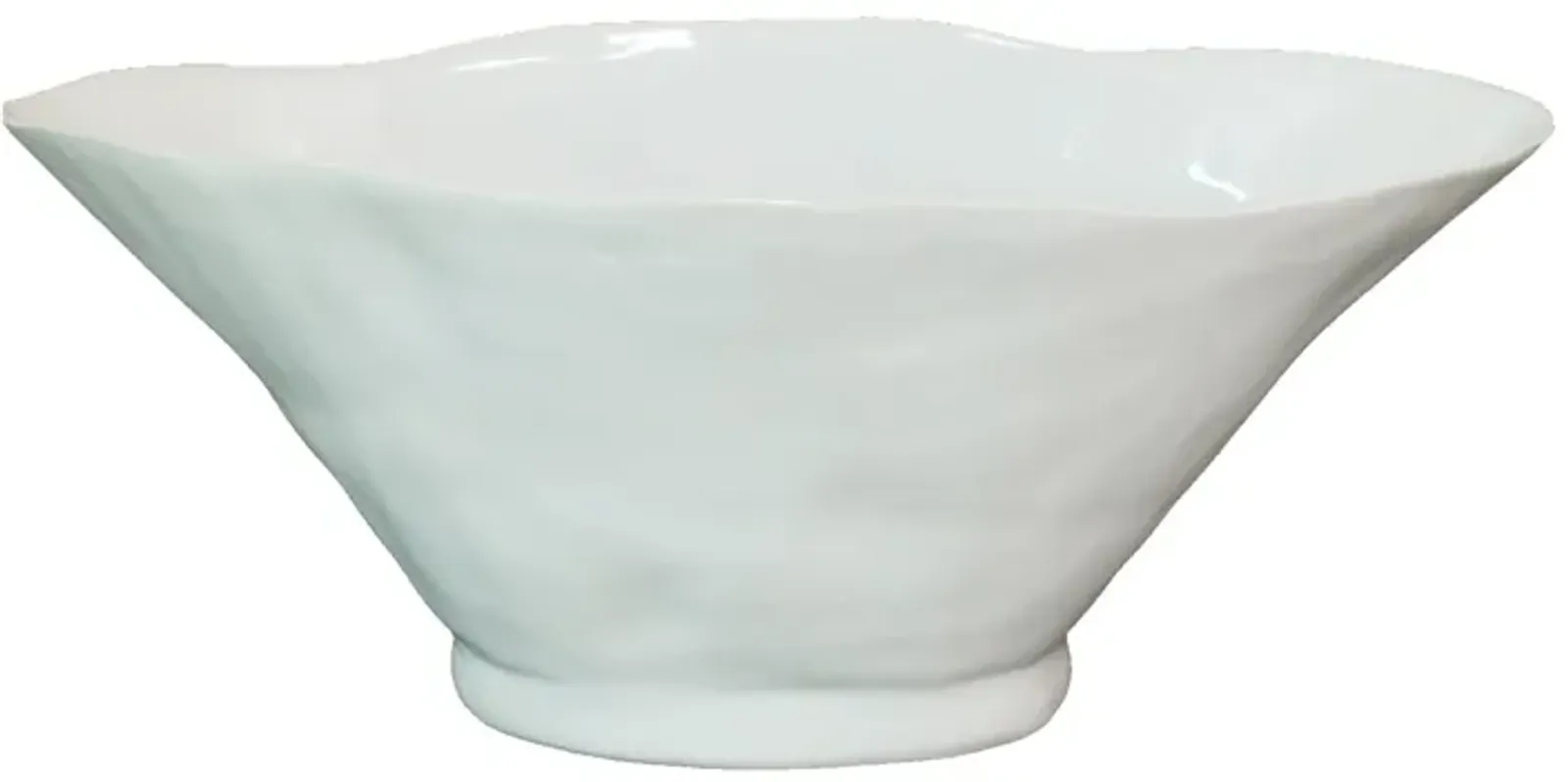 White Bowl 19"W x 8"H