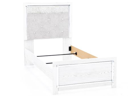 Alexa Twin Upholestered Panel Bed