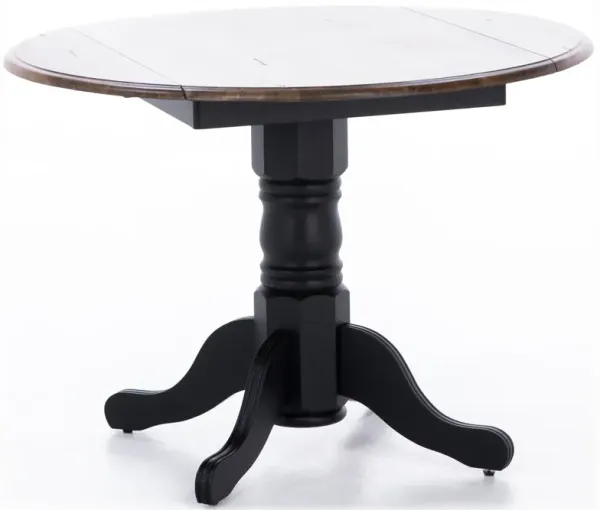 Carolina Drop Leaf Table In Weathered Black