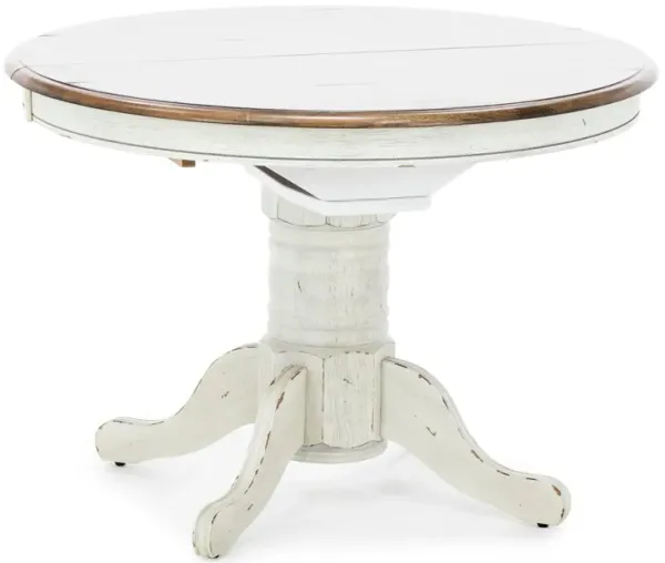 Carolina Dining Table In Weathered White
