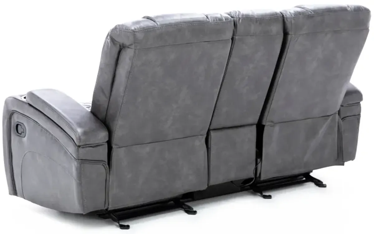 Applause Gliding Reclining Console Loveseat