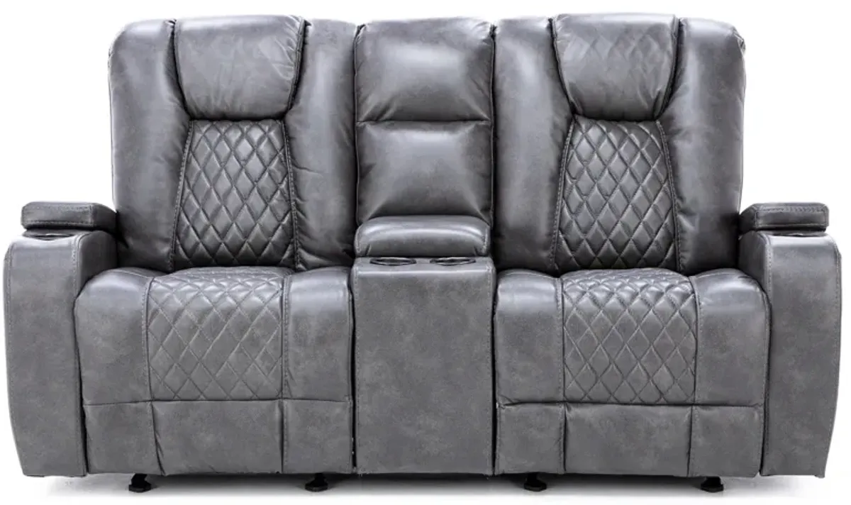 Applause Gliding Reclining Console Loveseat