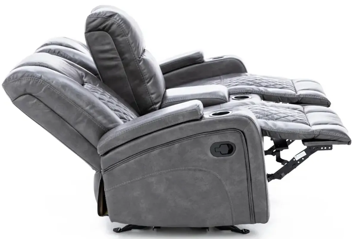 Applause Gliding Reclining Console Loveseat