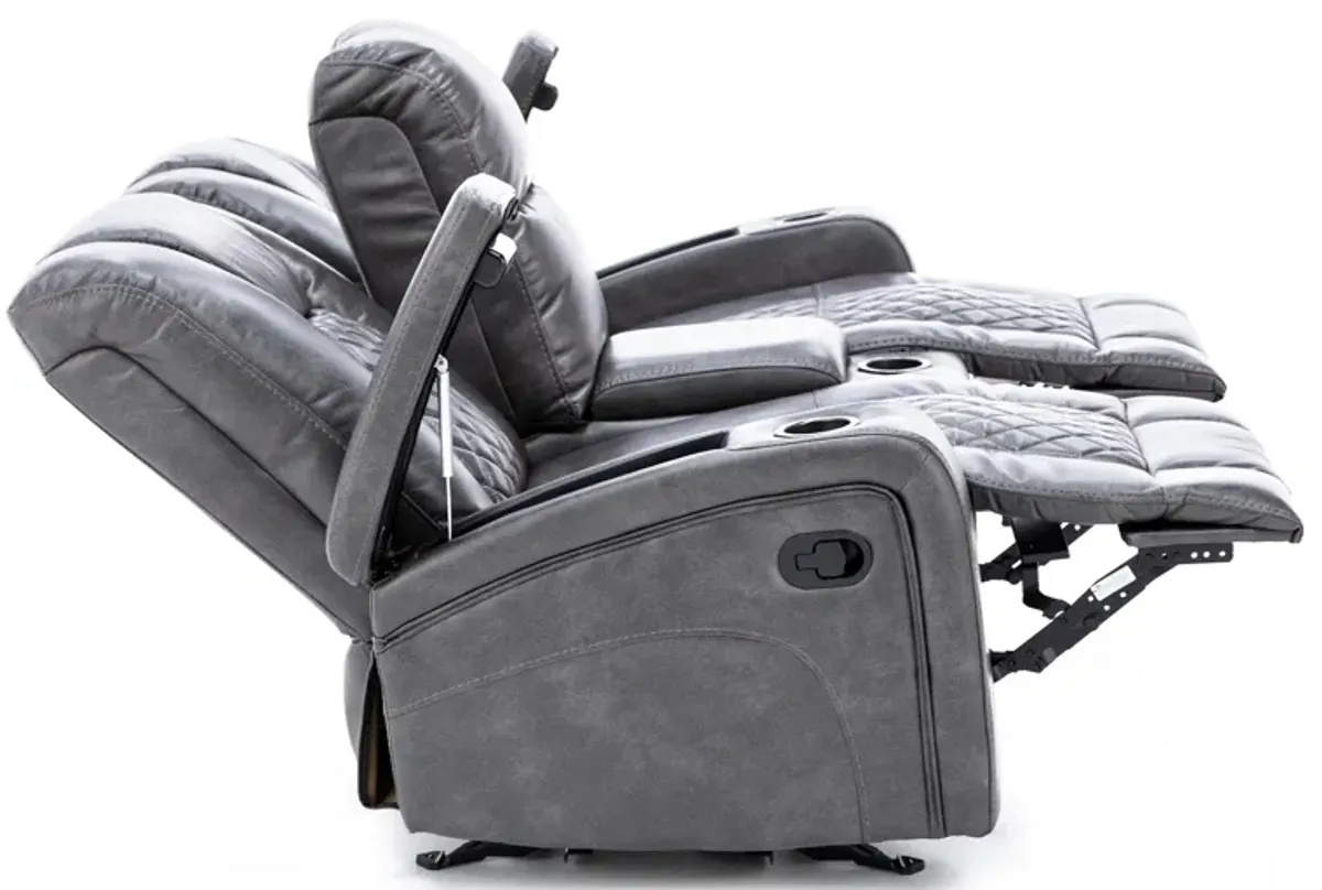 Applause Gliding Reclining Console Loveseat