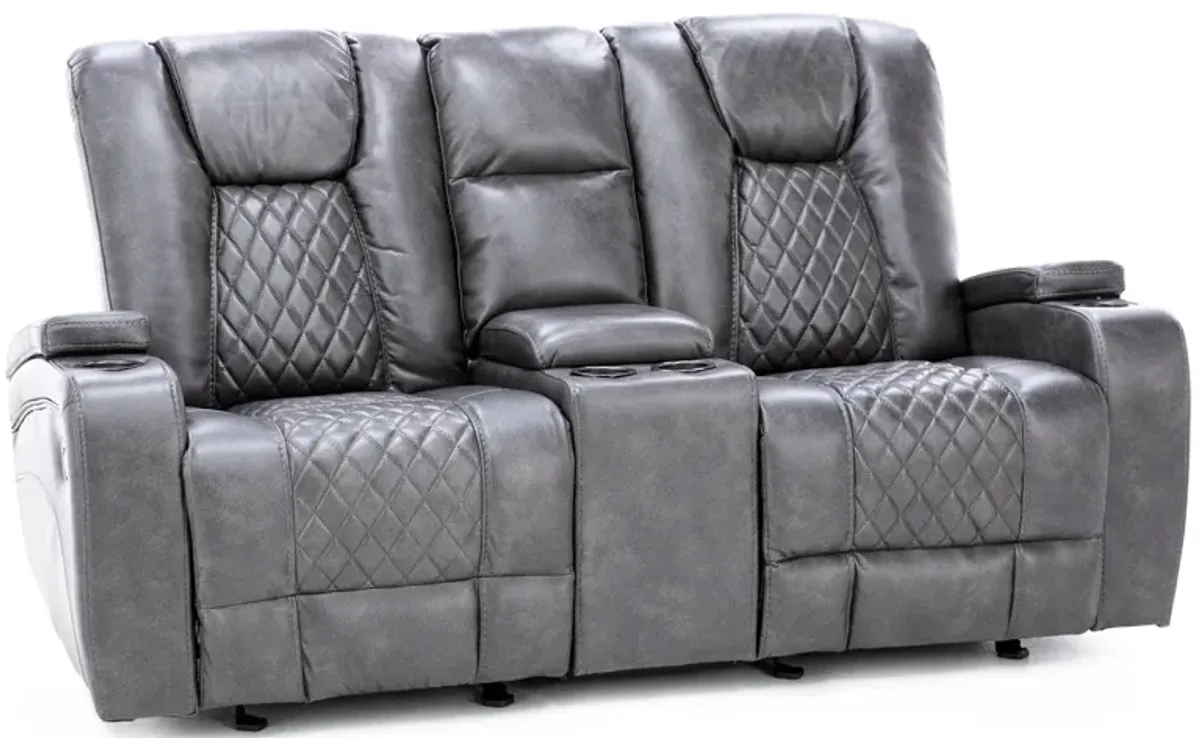 Applause Gliding Reclining Console Loveseat