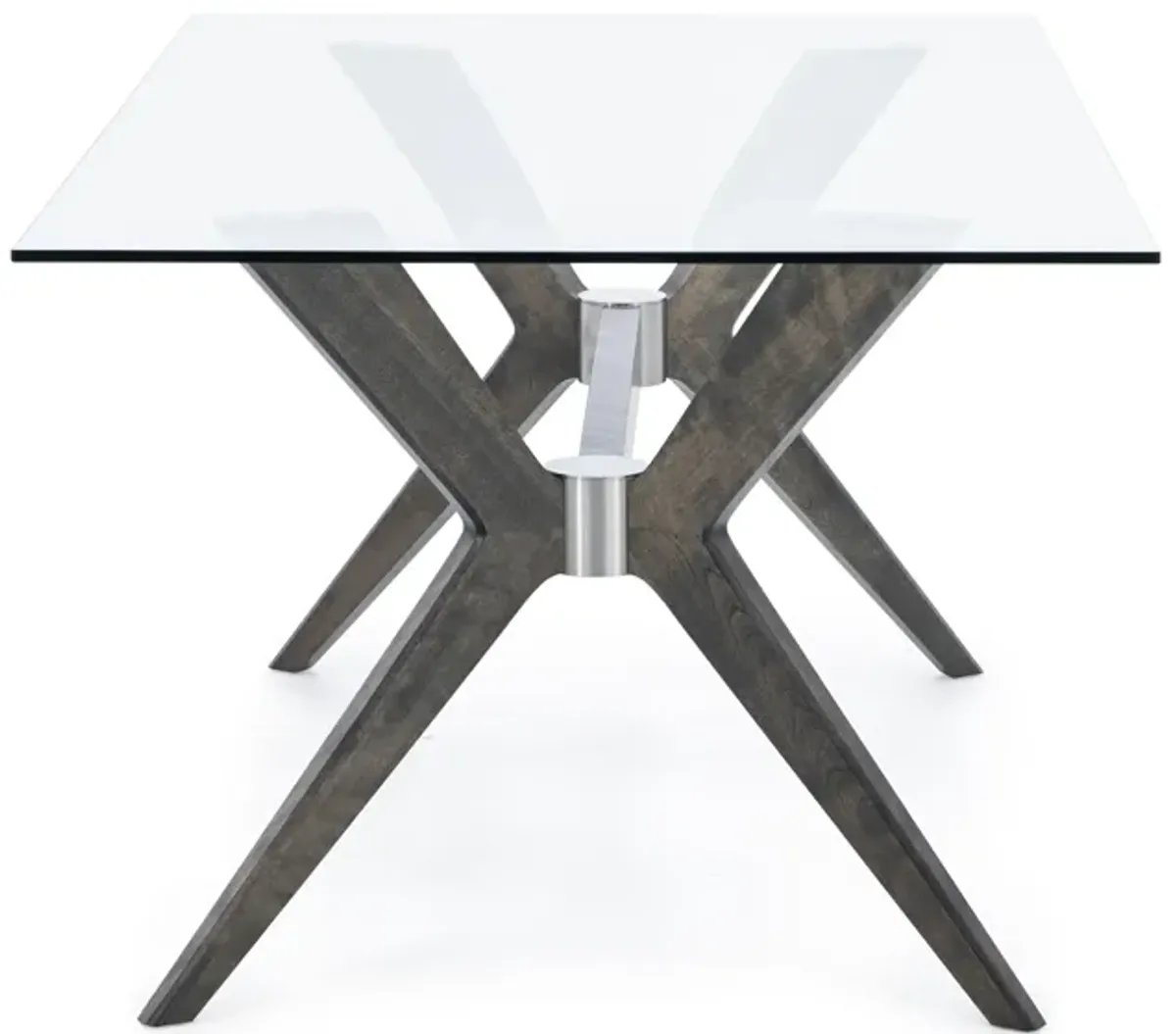 Canadel Downtown 72" Glass Dining Table