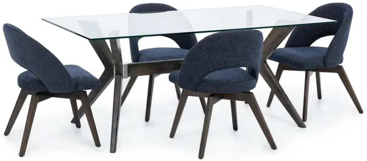 Canadel Downtown 72" Glass Dining Table