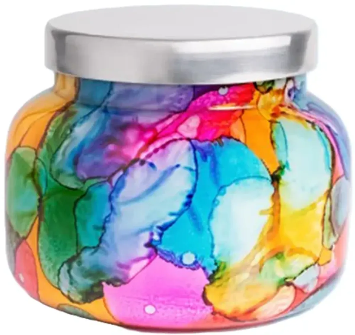 Rainbow Volcano 19oz Candle Jar 85Hrs 5"W X 4"H