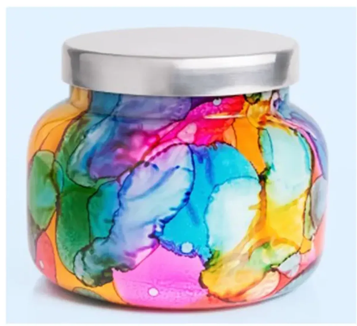 Rainbow Volcano 19oz Candle Jar 85Hrs 5"W X 4"H