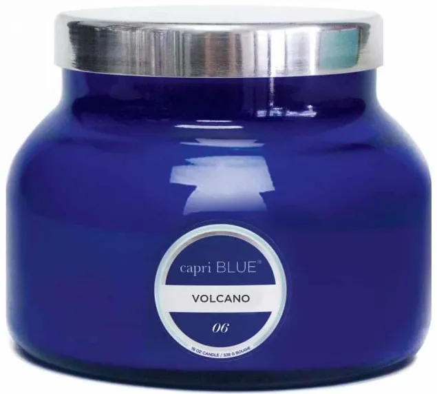 Blue Volcano 19oz Candle Jar 85Hrs 5"W X 4"H