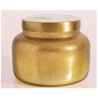 White and Gold Volcano 19oz Candle Jar 85Hrs 5"W X 4"H