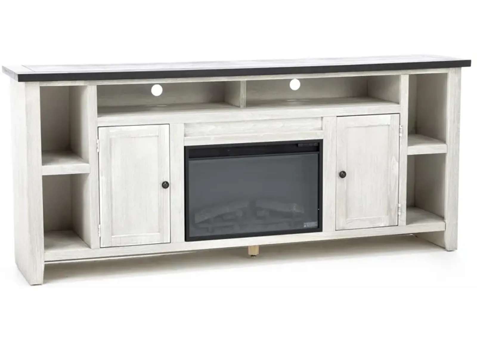 Eastport 84" White Fireplace