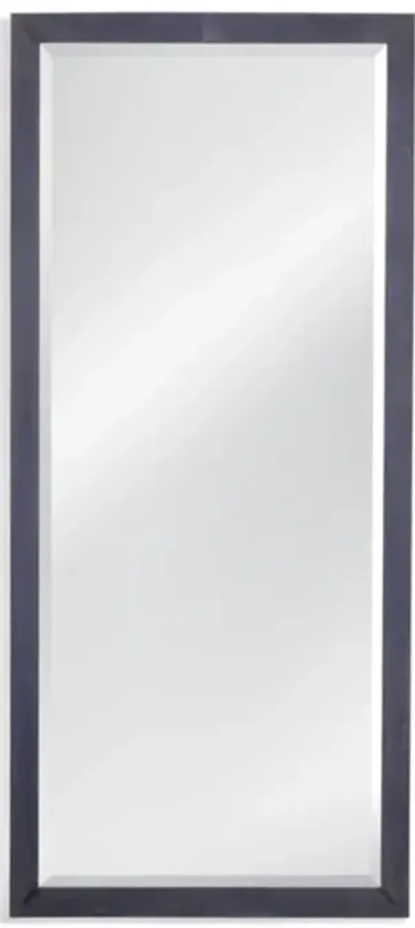 Weathered Blue Beveled Leaner Mirror 34"W x 76"H