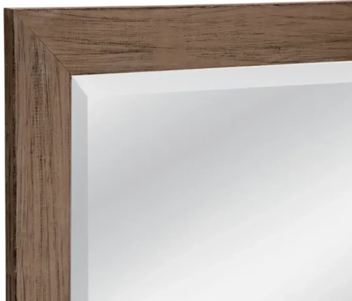 Weathered Barn Beveled Leaner Mirror 35"W x 77"H