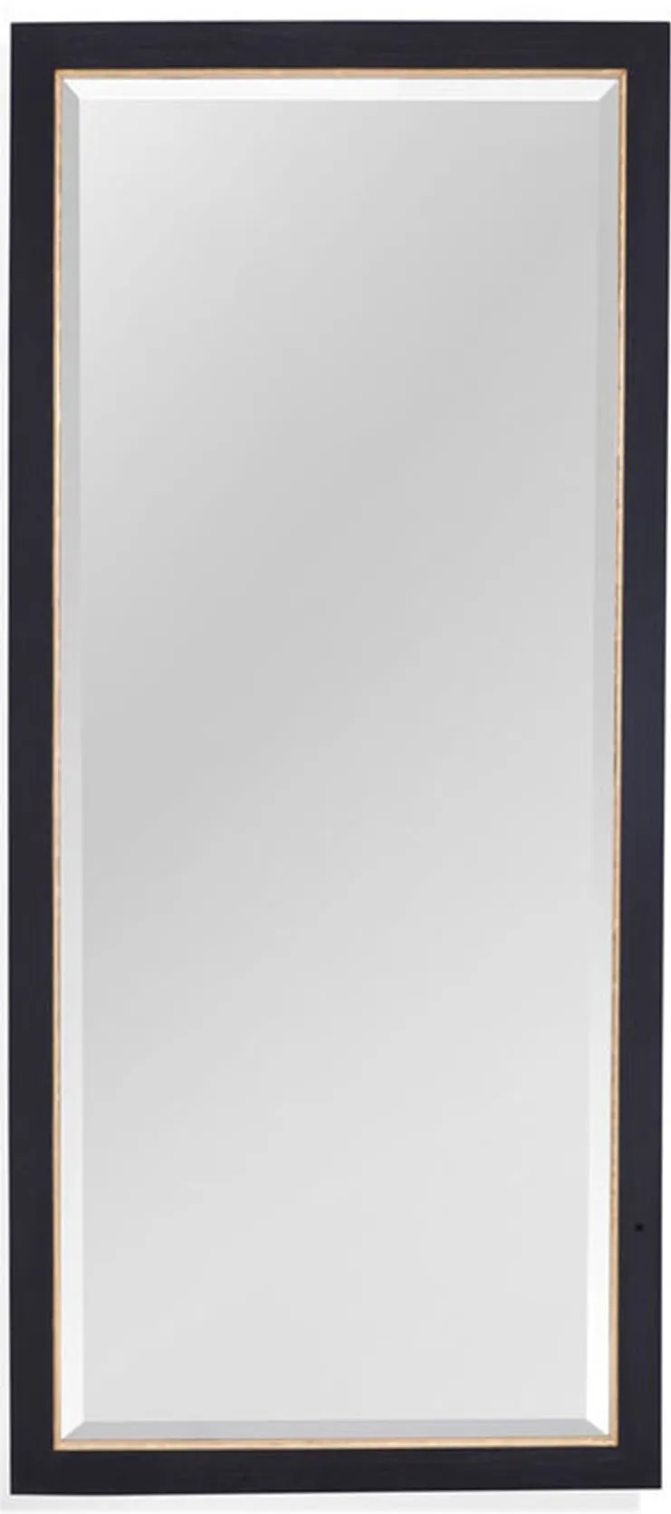 Black and Gold Beveled Leaner Mirror 36"W x 78"H