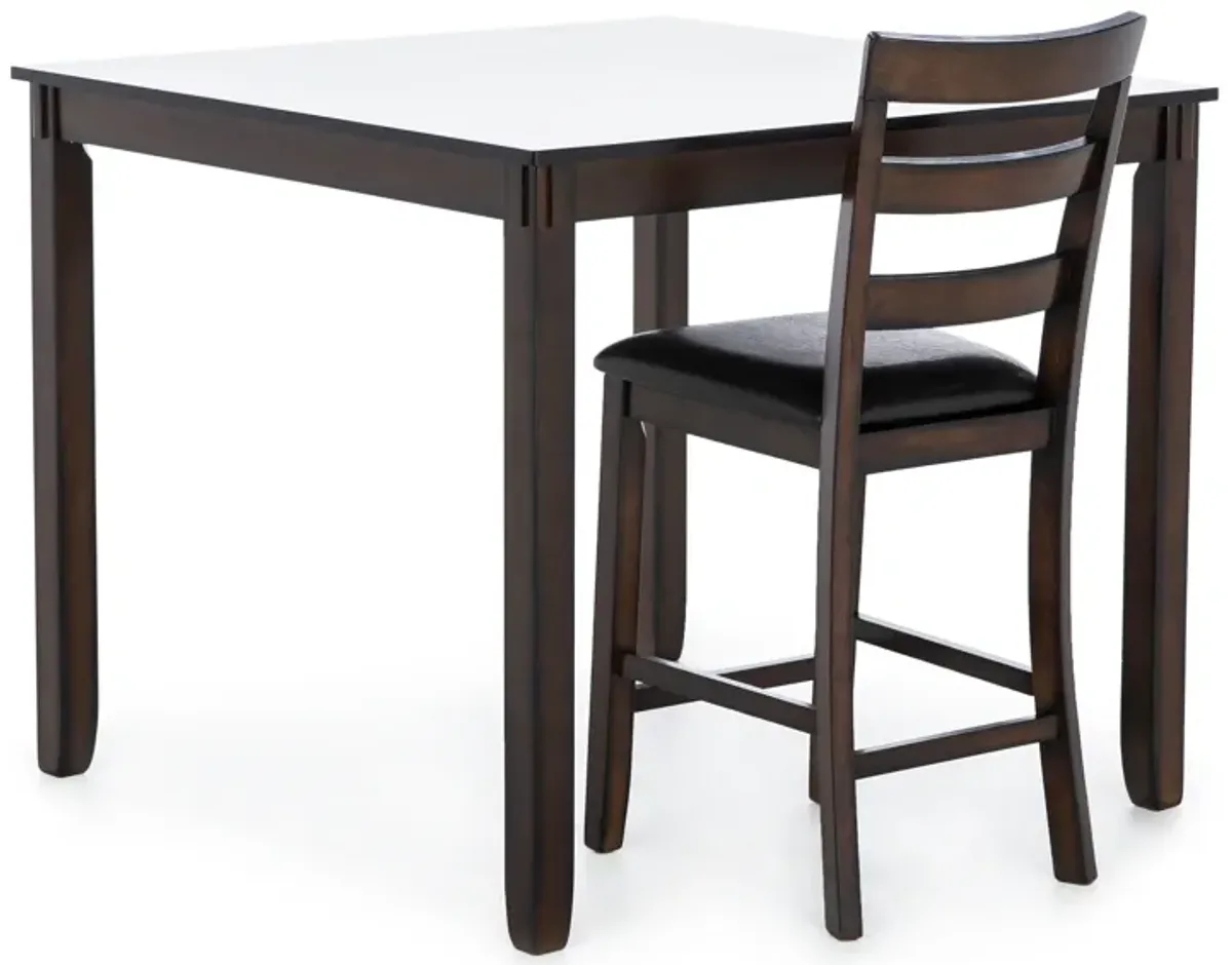 Colton 5-Pc. Counter Height Dining Set, Brown