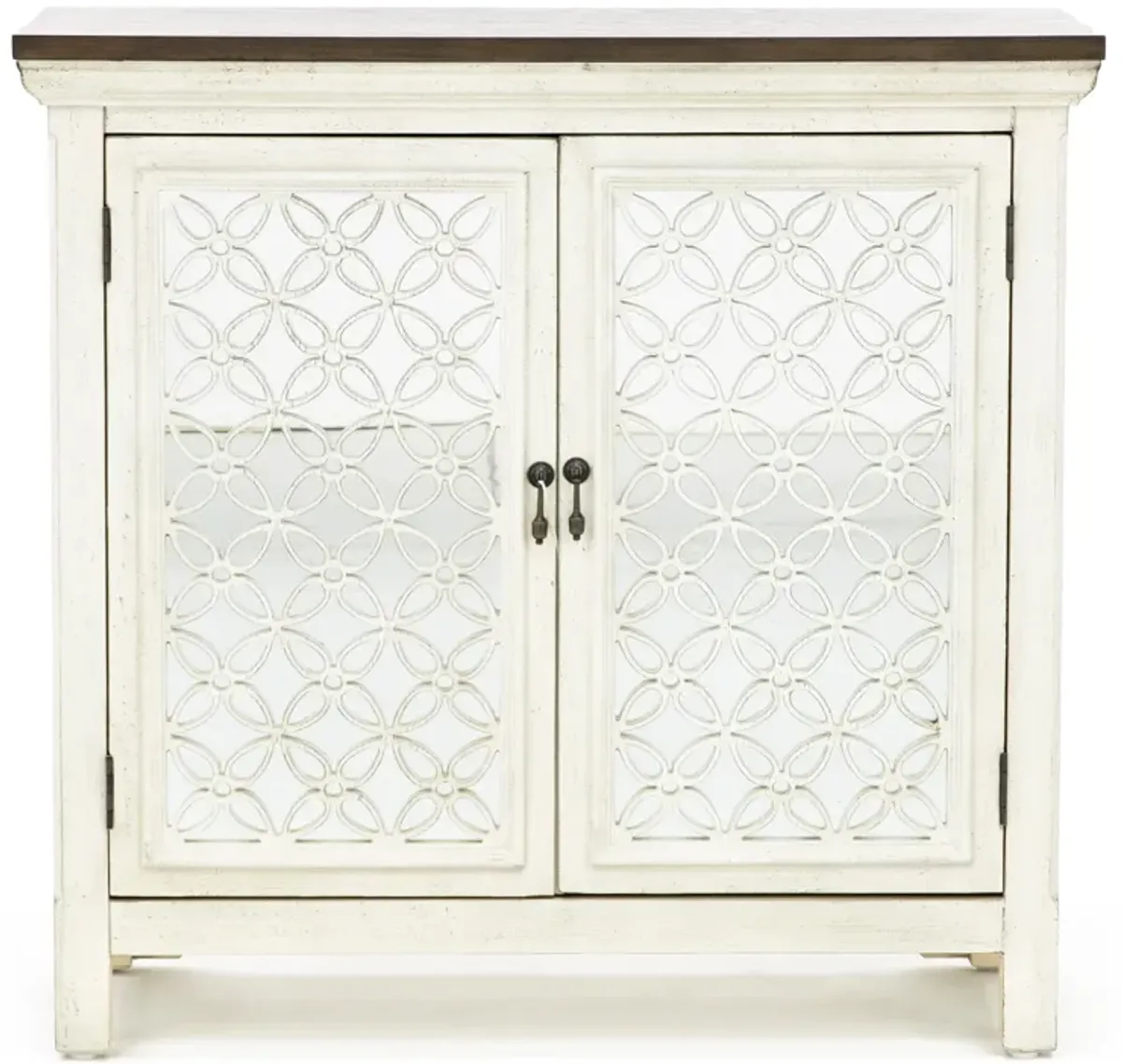 Eclectic Collection White 2 Door Cabinet 