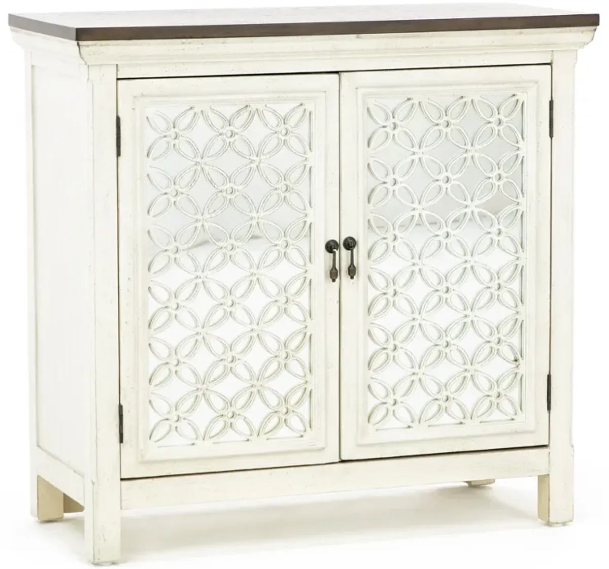 Eclectic Collection White 2 Door Cabinet 