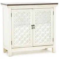 Eclectic Collection White 2 Door Cabinet 
