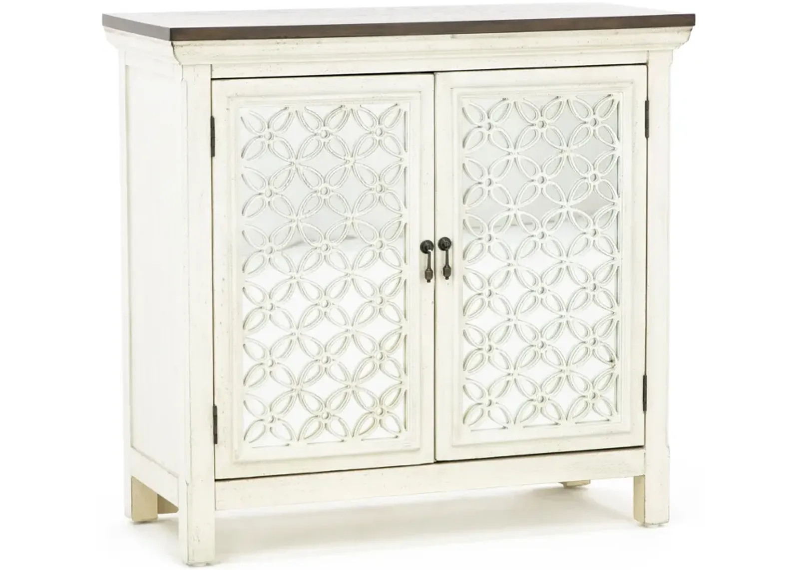 Eclectic Collection White 2 Door Cabinet 