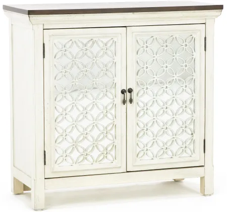 Eclectic Collection White 2 Door Cabinet 