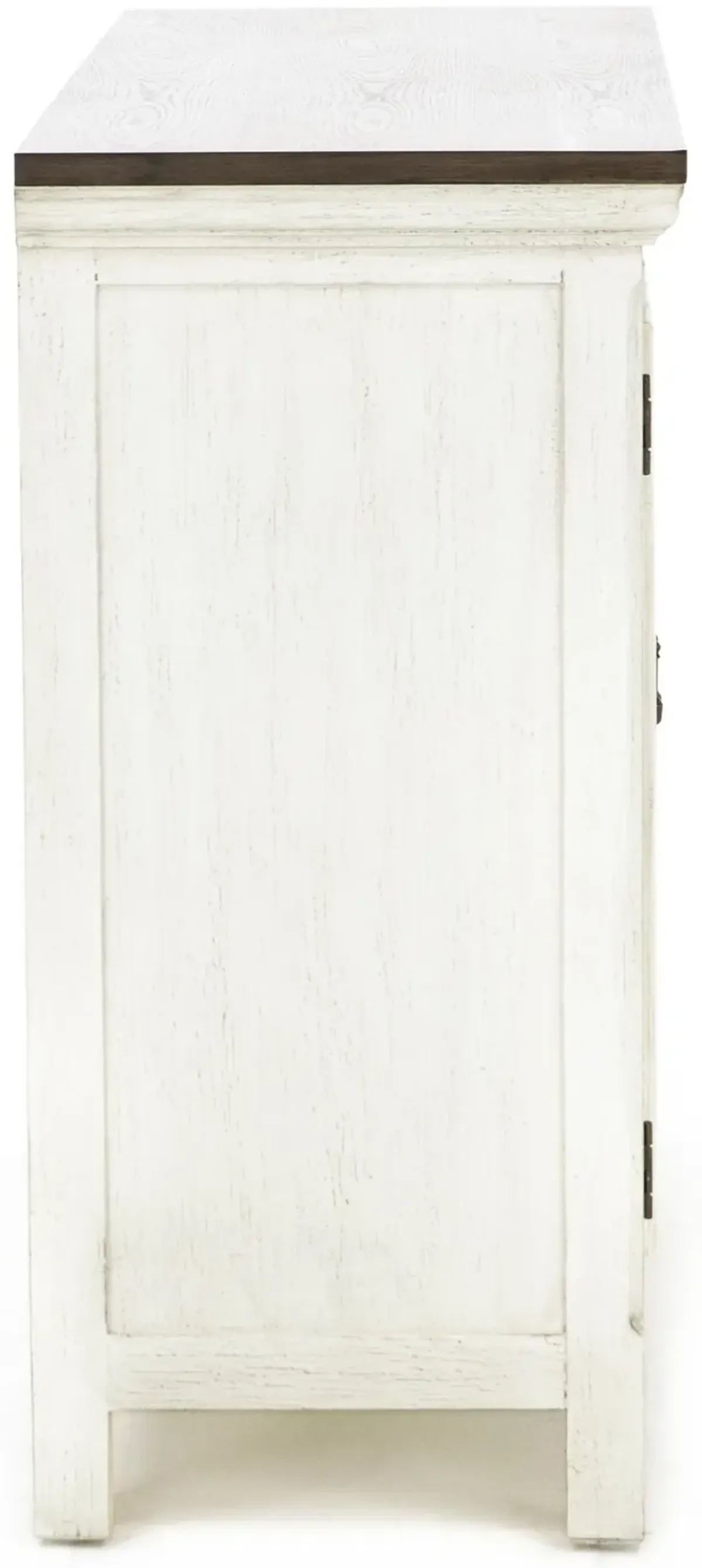 Eclectic Collection White 3 Door Cabinet