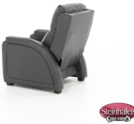 Callum Leather Zero Gravity Fully Loaded Recliner With Heat & Massage in Gunmetal