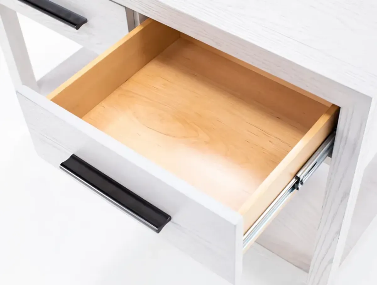 Modern Two Drawer Nightstand