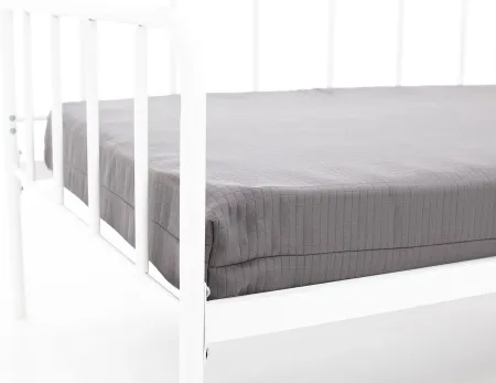 Essentials Twin Metal Daybed with Trundle, White