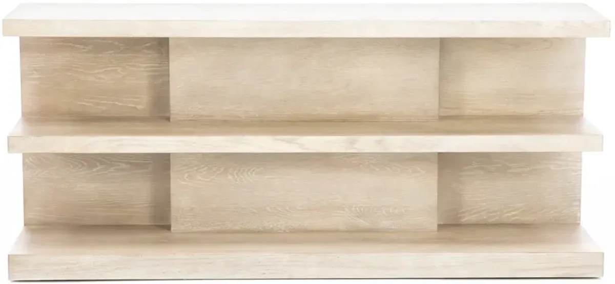 Grand Luxe Open Shelf Console Table